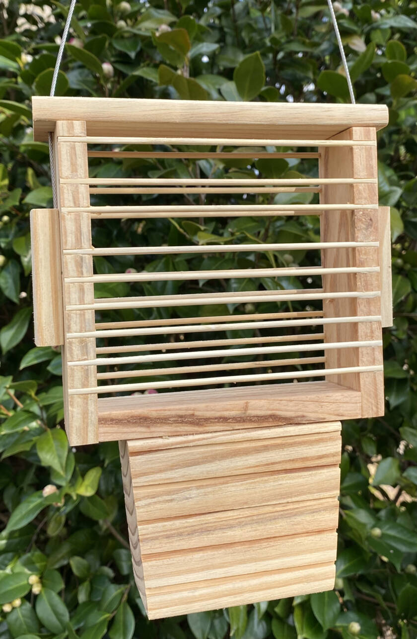 Woodpecker Suet Feeder – Plain Tail Prop – Wood Works By Mark